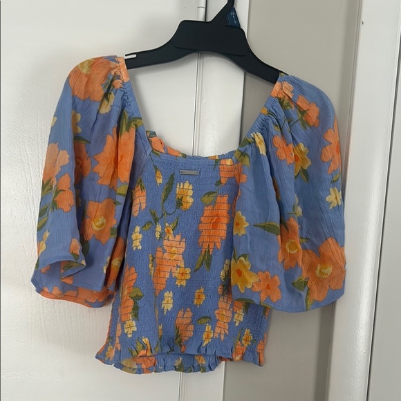 Billabong Golden Daze Floral Crop Top size small - Picture 6 of 7